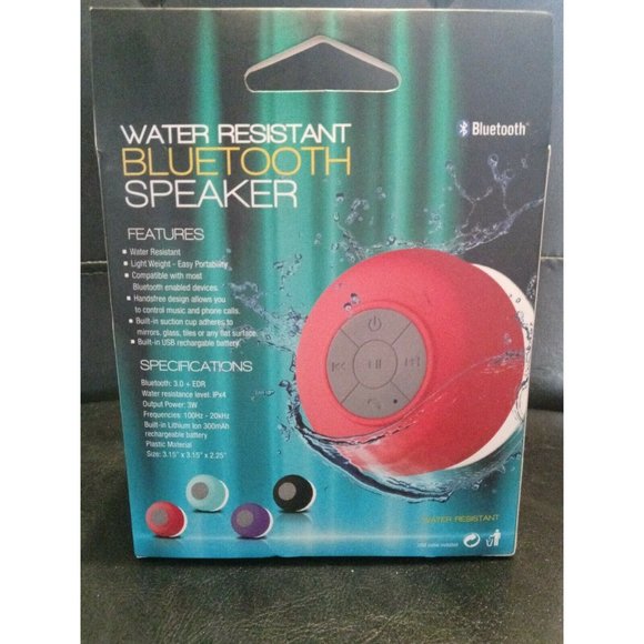 AQUA-Sound Shower Wireless Bluetooth Waterproof Speaker For Iphone Android - Picture 1 of 9